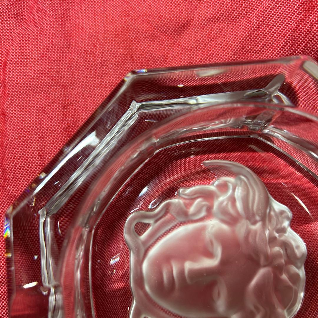 美品 VERSACE 大型　メドゥーサクリスタルアッシュトレイ 13cm