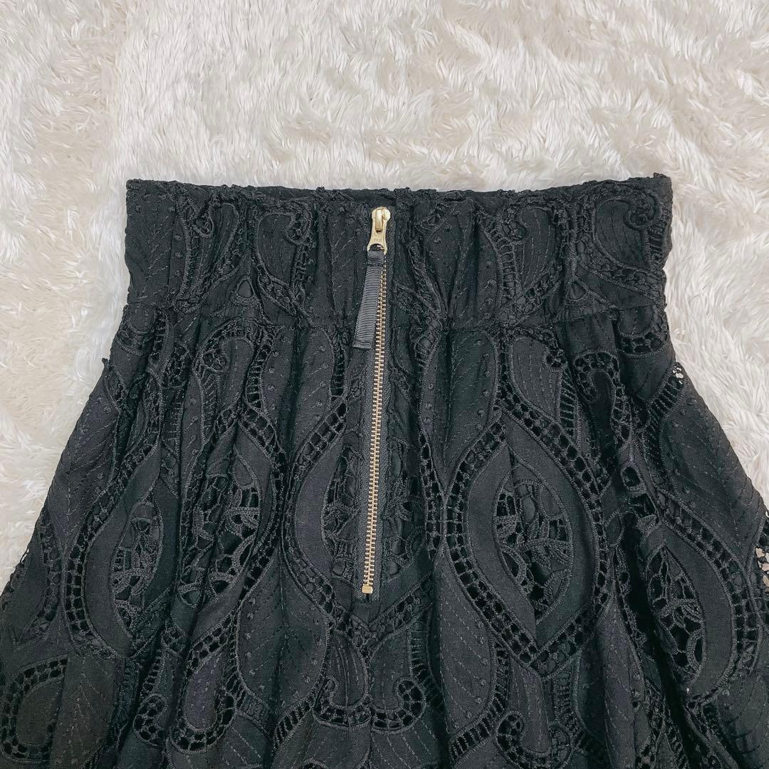 美品✨JENNE 総レース タック フレンチスカート