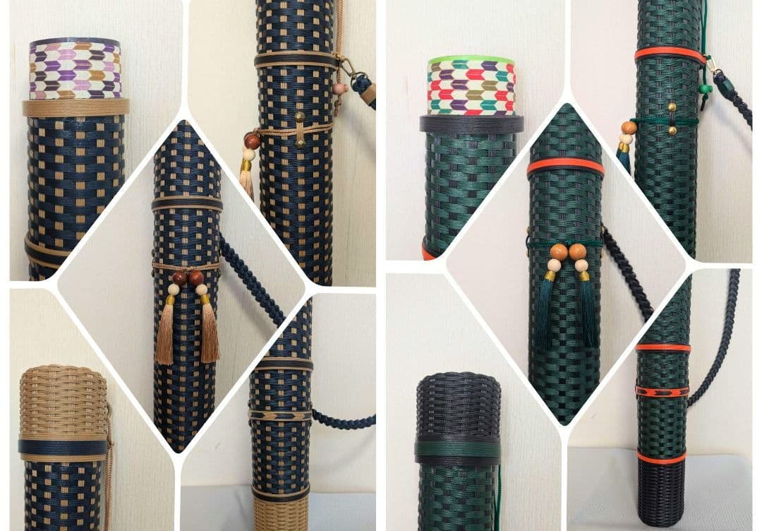 弓道　中型矢筒　オリジナルデザイン矢筒２本