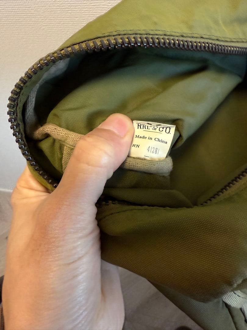 RRL ポーチ ハンドバッグ ミリタリー セージグリーン