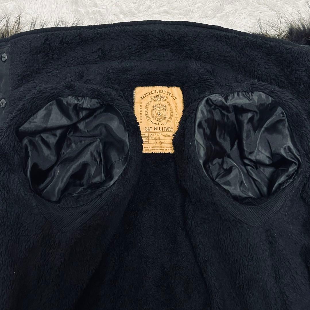 希少 y2k SLY スライ モッズコートミリタリー N3B 平成ギャル 黒