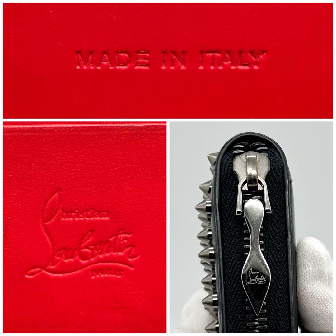 ルブタン パネトーネ スタッズ コンパクト 小銭入れ ケース スタッズ