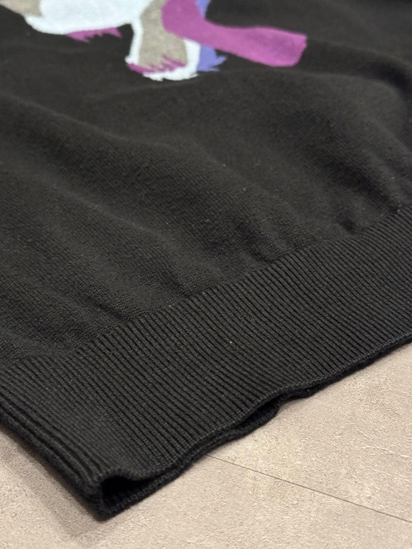 【希少】 15AW KIDILL 狼刺繍ニットセーター