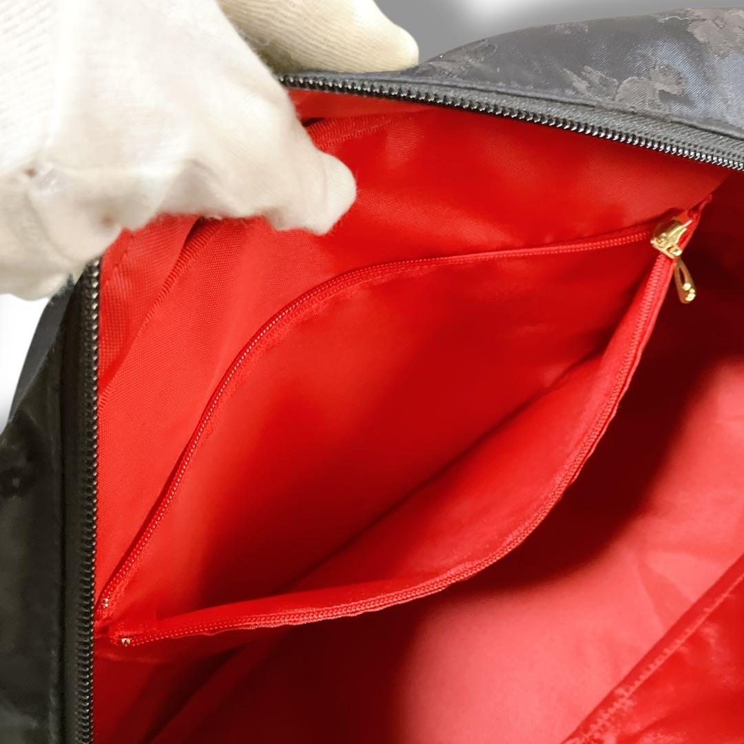 フェイラー 良品 希少 2way ハイジ ジャガード ボストンバッグ ブラック