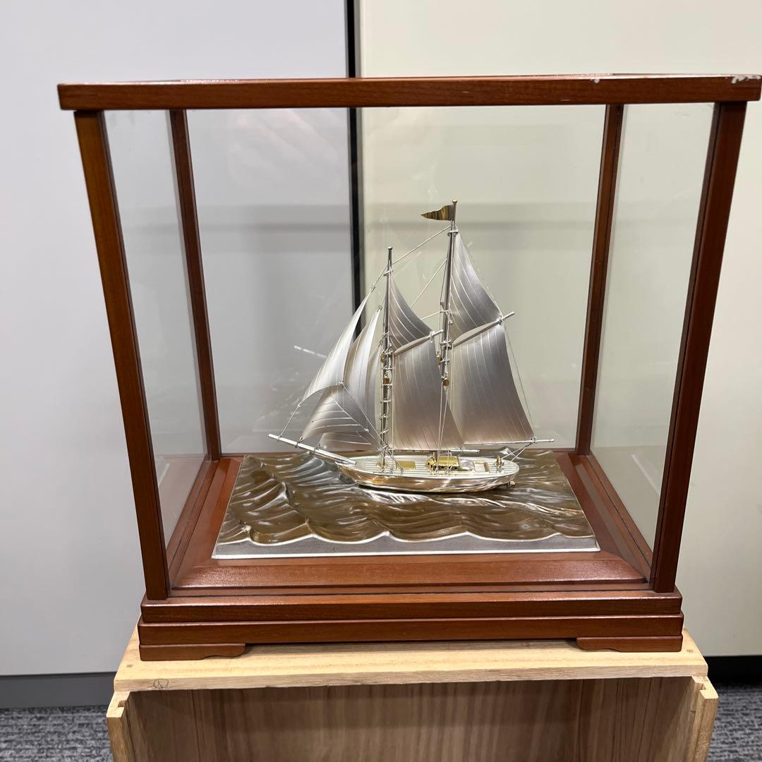 k*9様 銀製 武比古 帆船置物　STERLING960