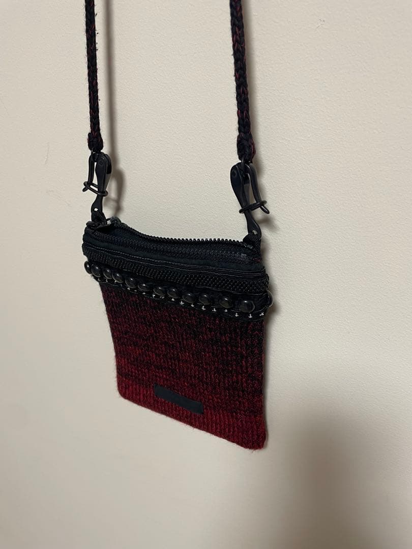 undercover 09aw EARMUFF グラデーション　ニット　ポーチ