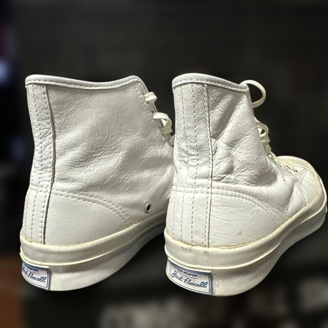 さとし様美品★ジャックパーセル 白レザーハイカットスニーカー26.5〜27センチ