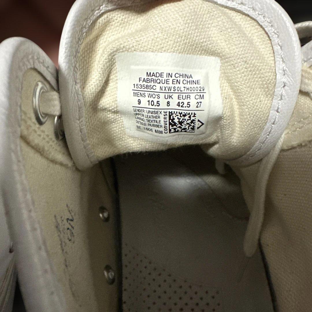 さとし様美品★ジャックパーセル 白レザーハイカットスニーカー26.5〜27センチ