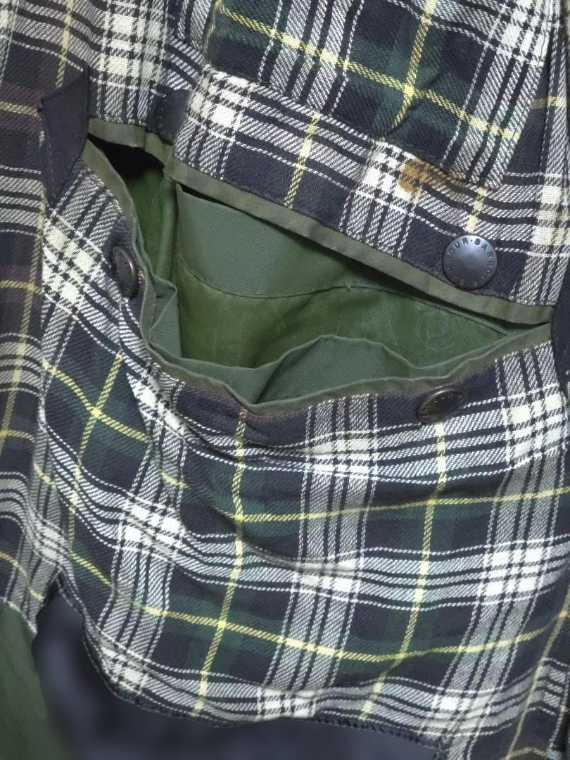 Barbour BORDER ボーダー 90s 44 セージ リワックス済！