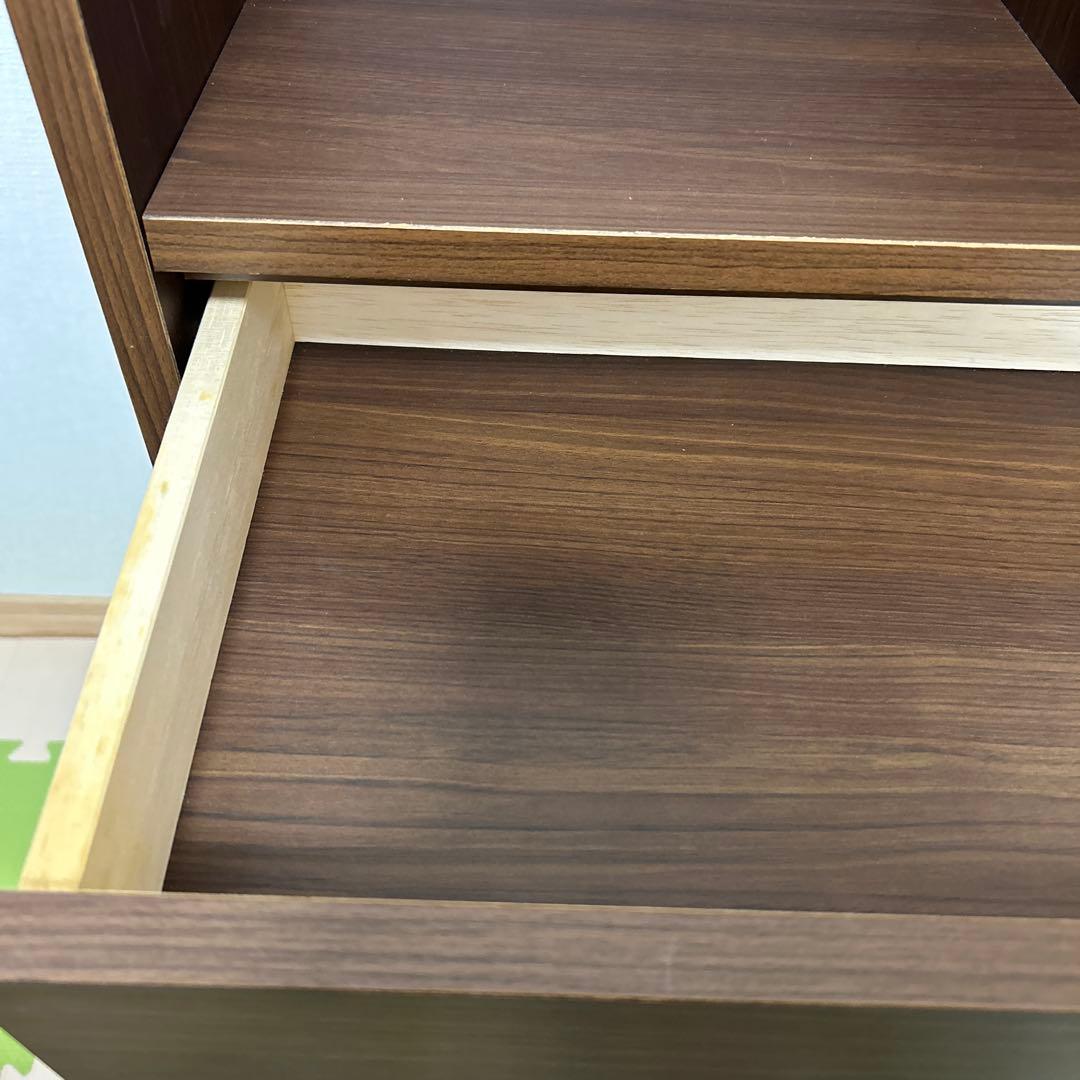 ランドセルラック　日本製　完成品　ウォルナット　本棚　キッズ　収納　充英アート