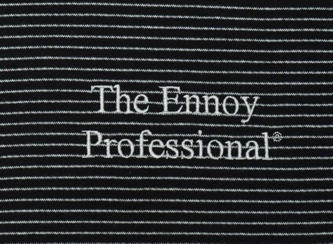 ENNOY Border Hoodie Sweat \"Black×White\"