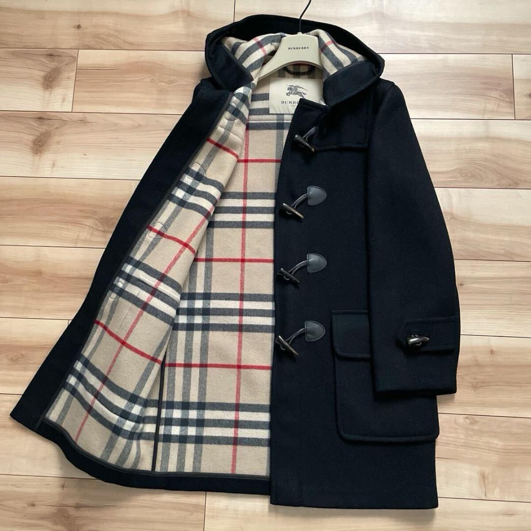 BURBERRY バーバリー 裏地メガチェック柄 ウール ダッフルコート