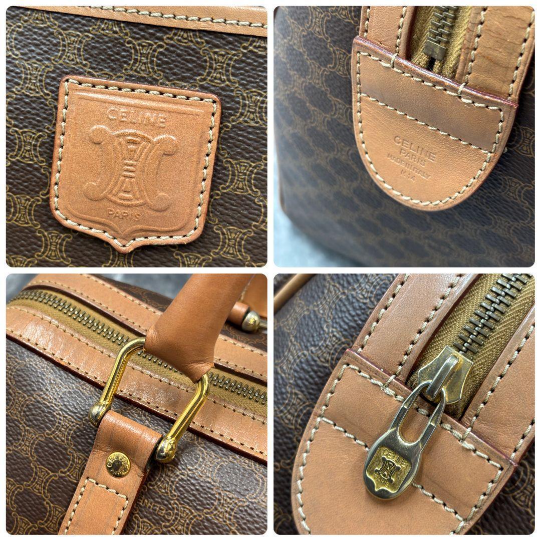 美品✨CELINE セリーヌ マカダム PVCレザー ボストンバッグ トリオンフ