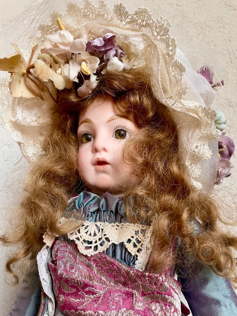 ビスクドール ブリュ リプロ ハンドメイド アンティーク ドレス フランス人形