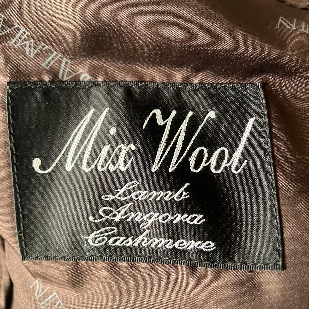 ✨極美品✨BALMAIN カシミヤ混×シルク チェスターコート ロング ブラウン
