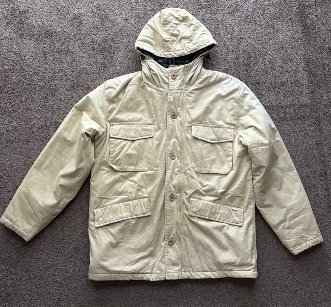 STUSSY 裏地チェック モッズコート Burberry サーモライト