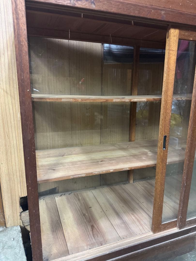 昭和レトロ 商品棚 ショーケース 引き取り限定（左側）