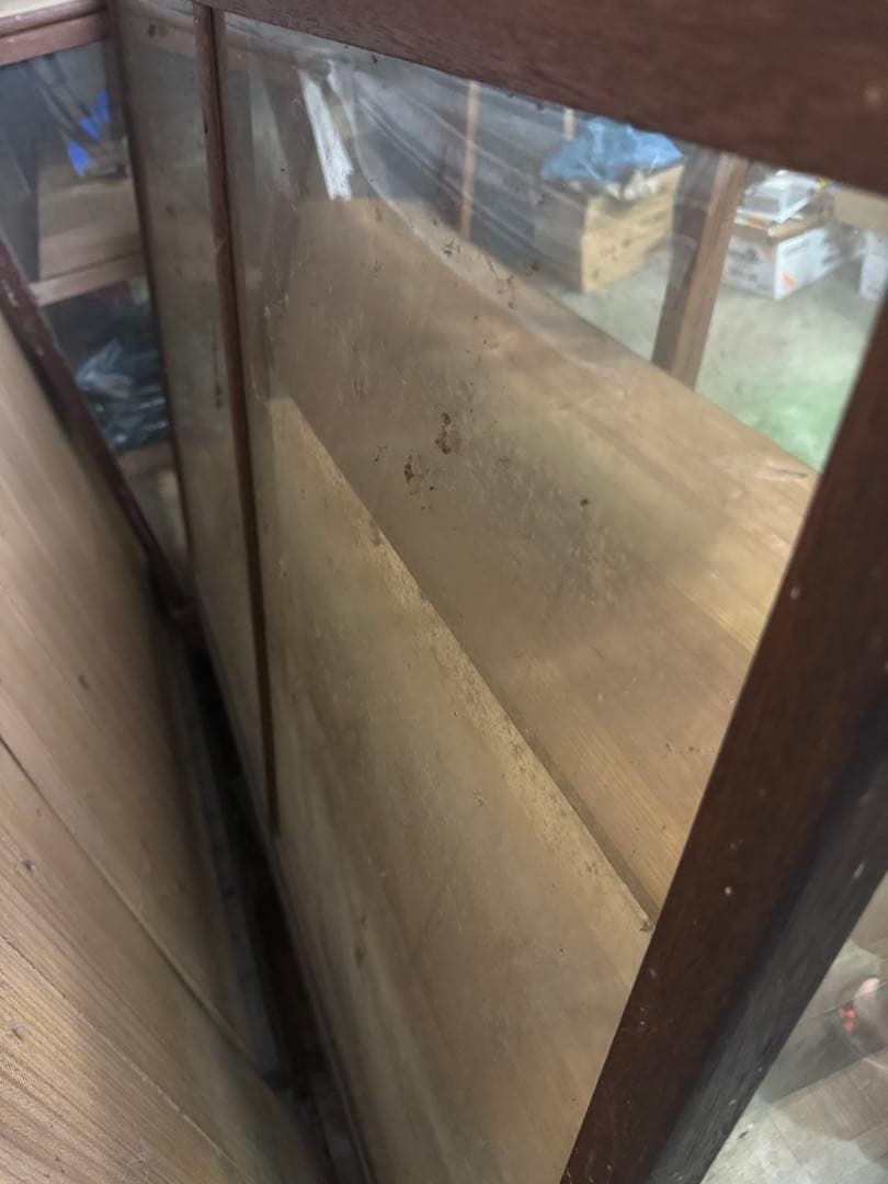 昭和レトロ 商品棚 ショーケース 引き取り限定（左側）