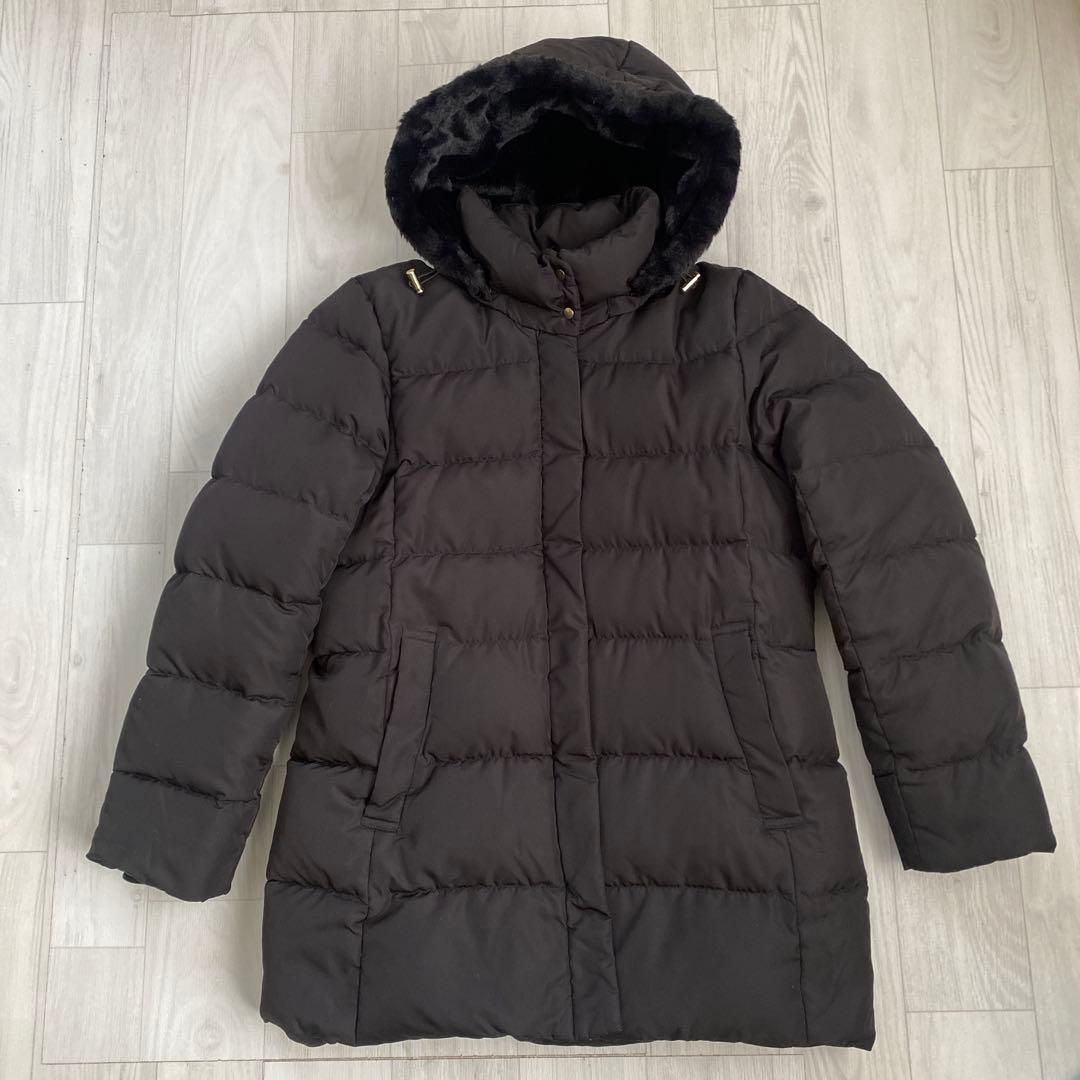 グローバルワーク　ダウンコート　ブラック　Ｌ　ウツクシルエット撥水ダウン