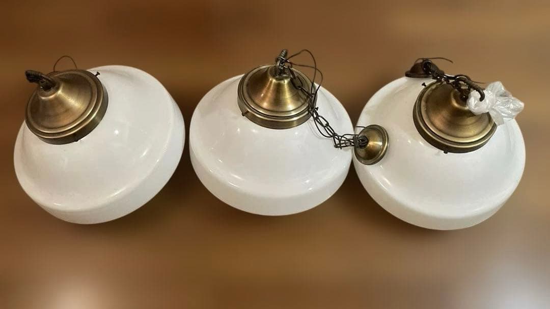 アンティークペンダントライト 大正レトロ ３個セット おまけ付