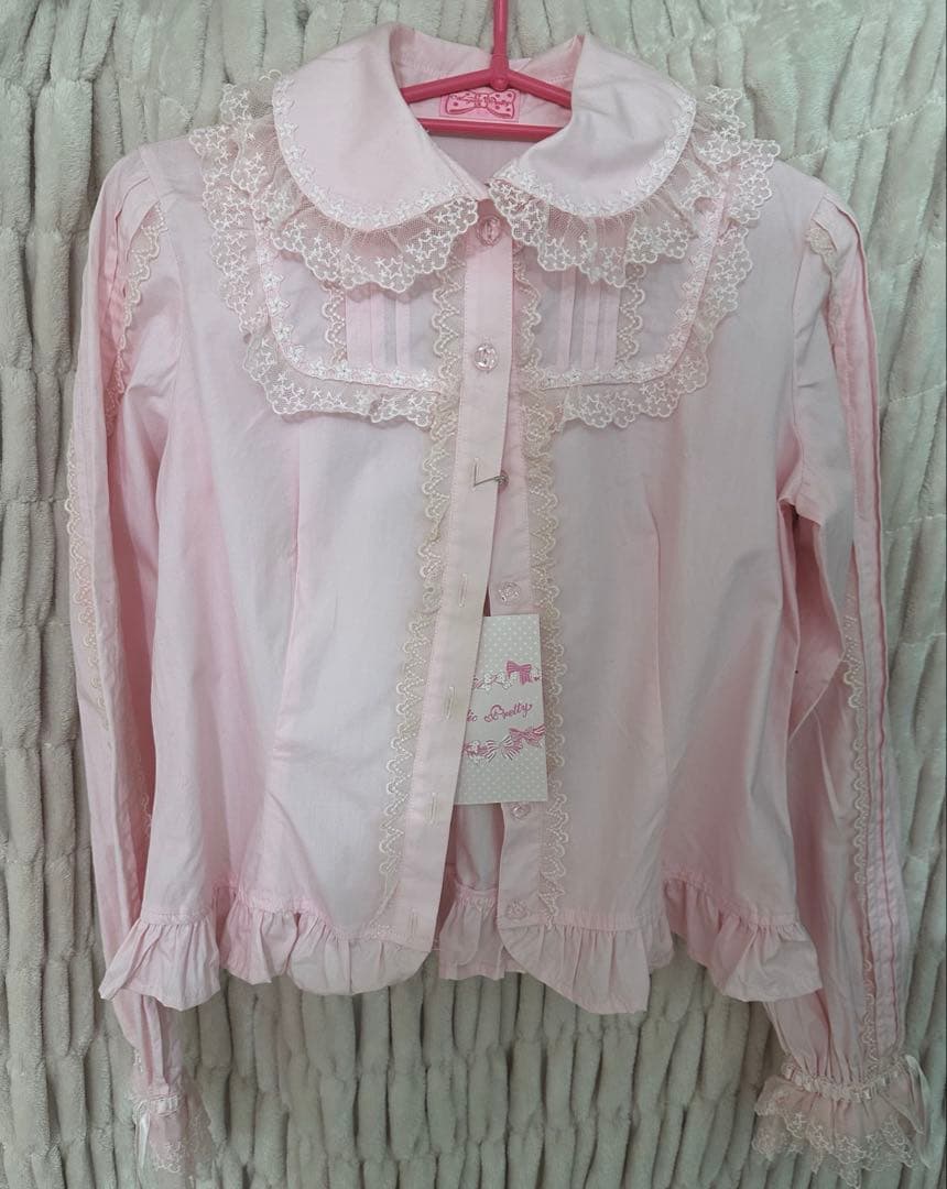 angelic pretty ブラウス ピンク 綿　タグ有