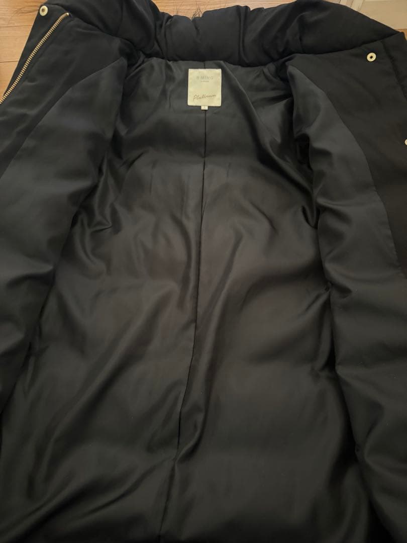 新品未使用タグ付きB:MING by BEAMS / 河田フェザーロングダウン黒