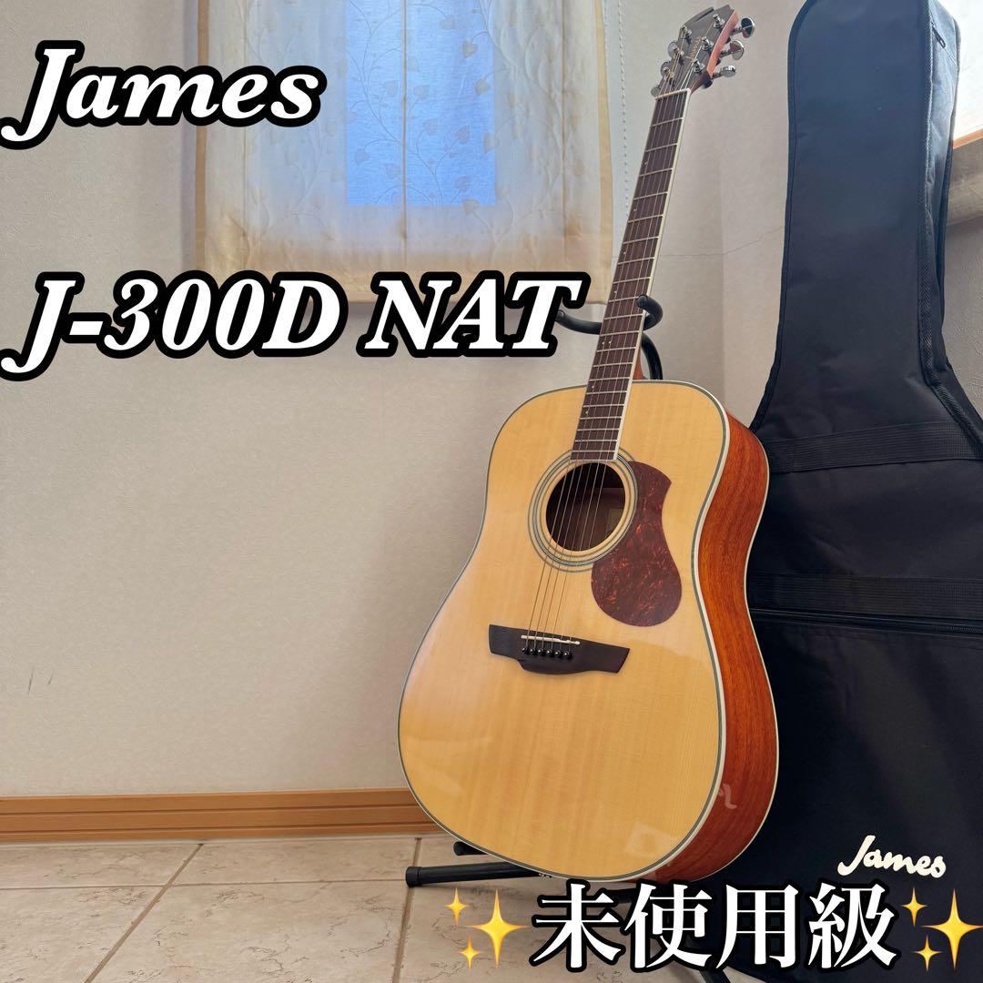 美品◎James アコースティックギター J-300D NAT ナチュラル