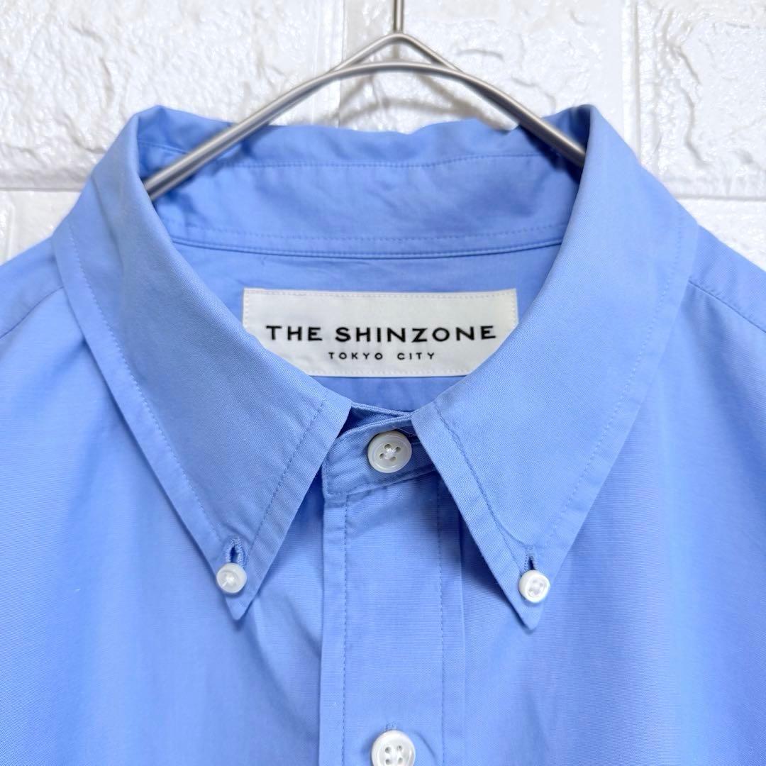 美品 THE SHINZONE/シンゾーン DADDY SHIRT BLUE