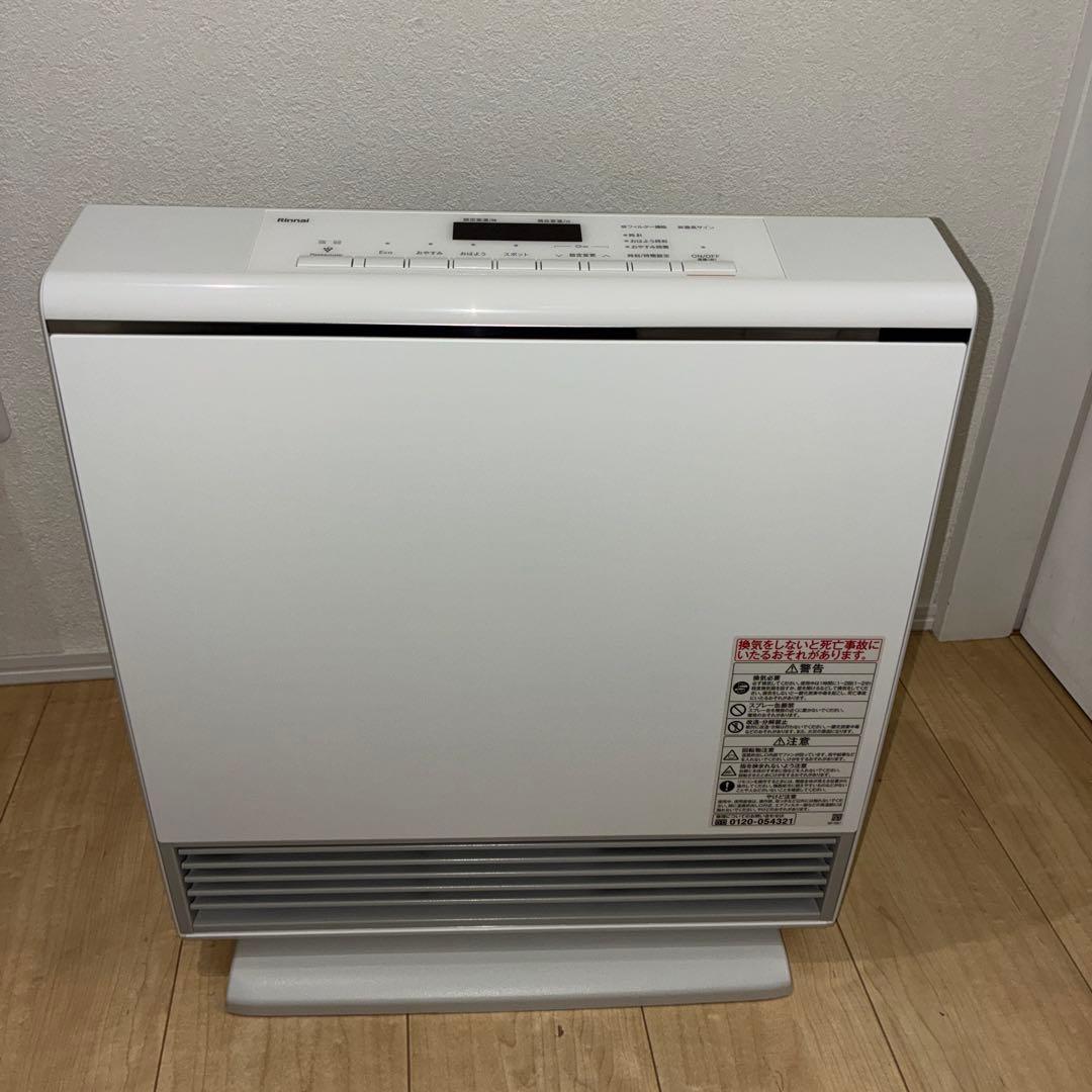 極美品Rinnai RC-A4401NP-MW ガスファンヒーター LPガス専用