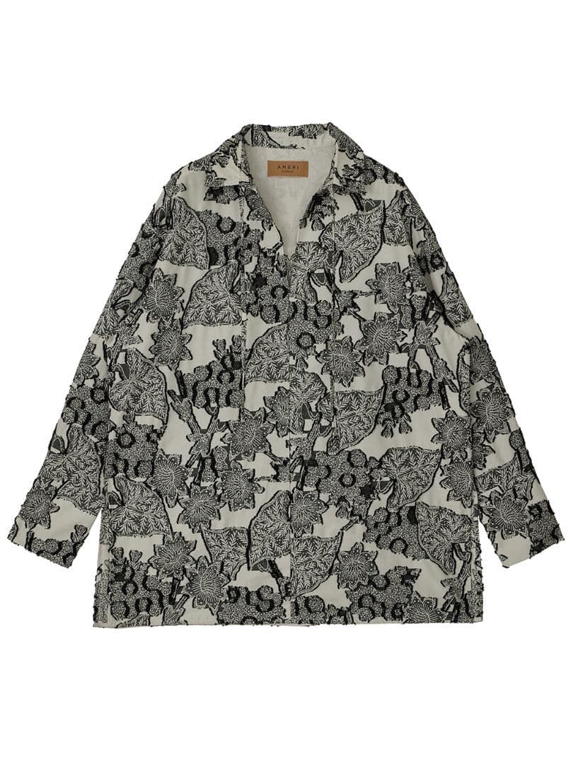 トップス Ameri UND BOTANICAL JACQUARD BLOUSE