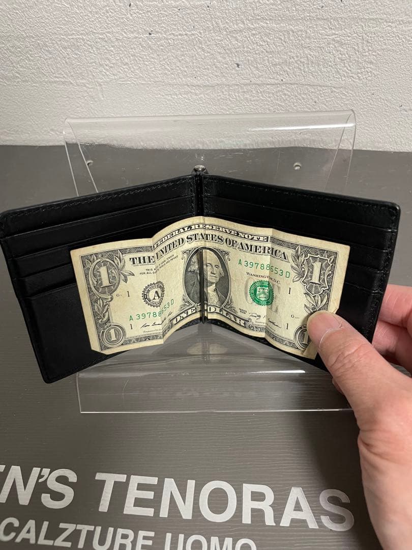 #コーチ COACH 本革 マネークリップ 型押し シグネチャー ブラック