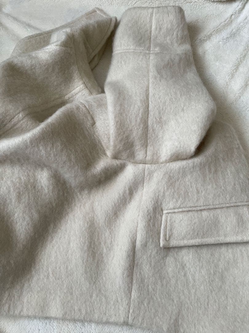 EMMEL REFINES スタンド シャギー ショートコート