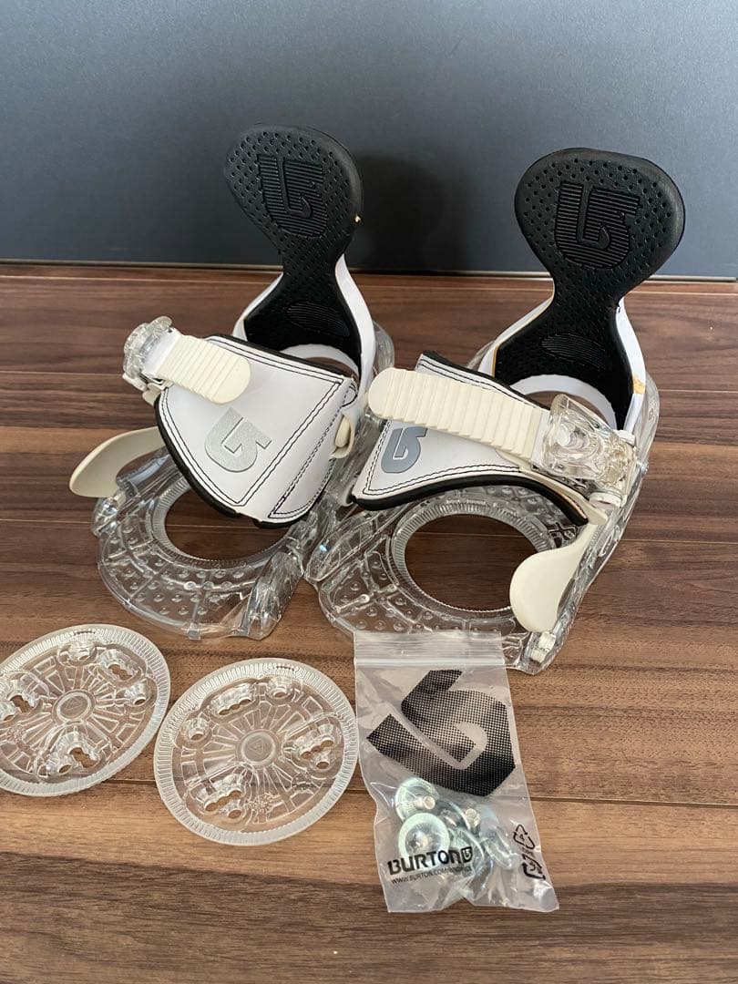 Burton キッズ　スノーボード ビンディング ホワイト/クリア