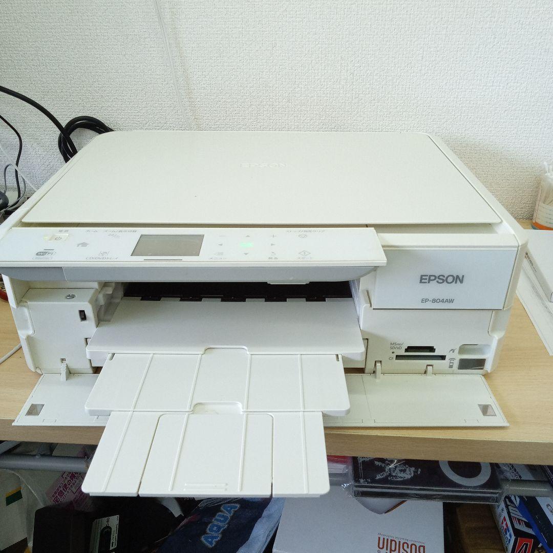 EPSON EPー804AW ホワイトプリンター・複合機未清掃