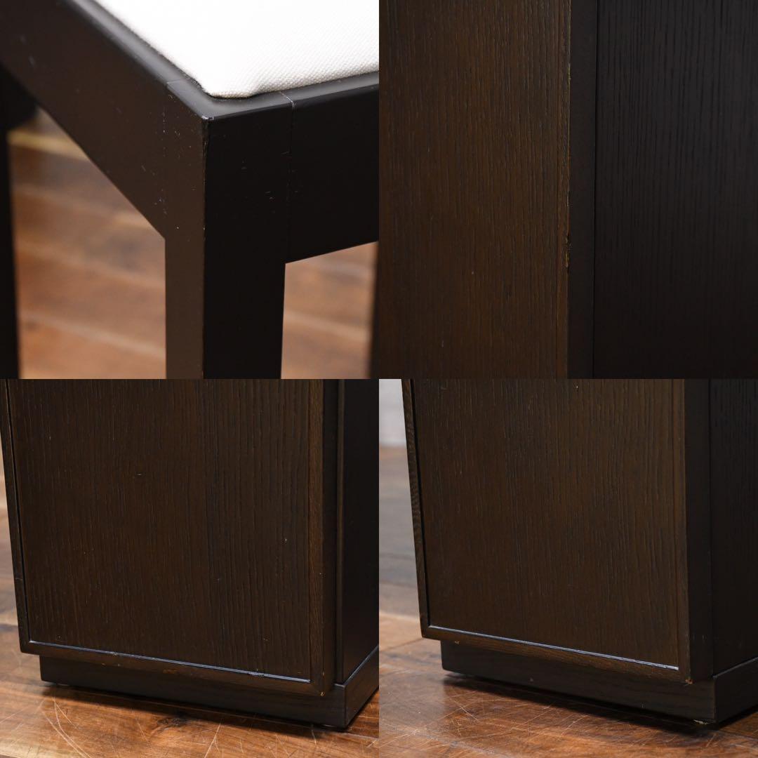 ECK85 アクタス ドレッサー スツール セット DB色 三面鏡 化粧台