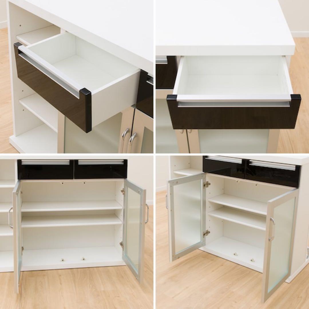 【美品】【☆なーみ☆】ニトリ バーカウンター パース2 収納付き