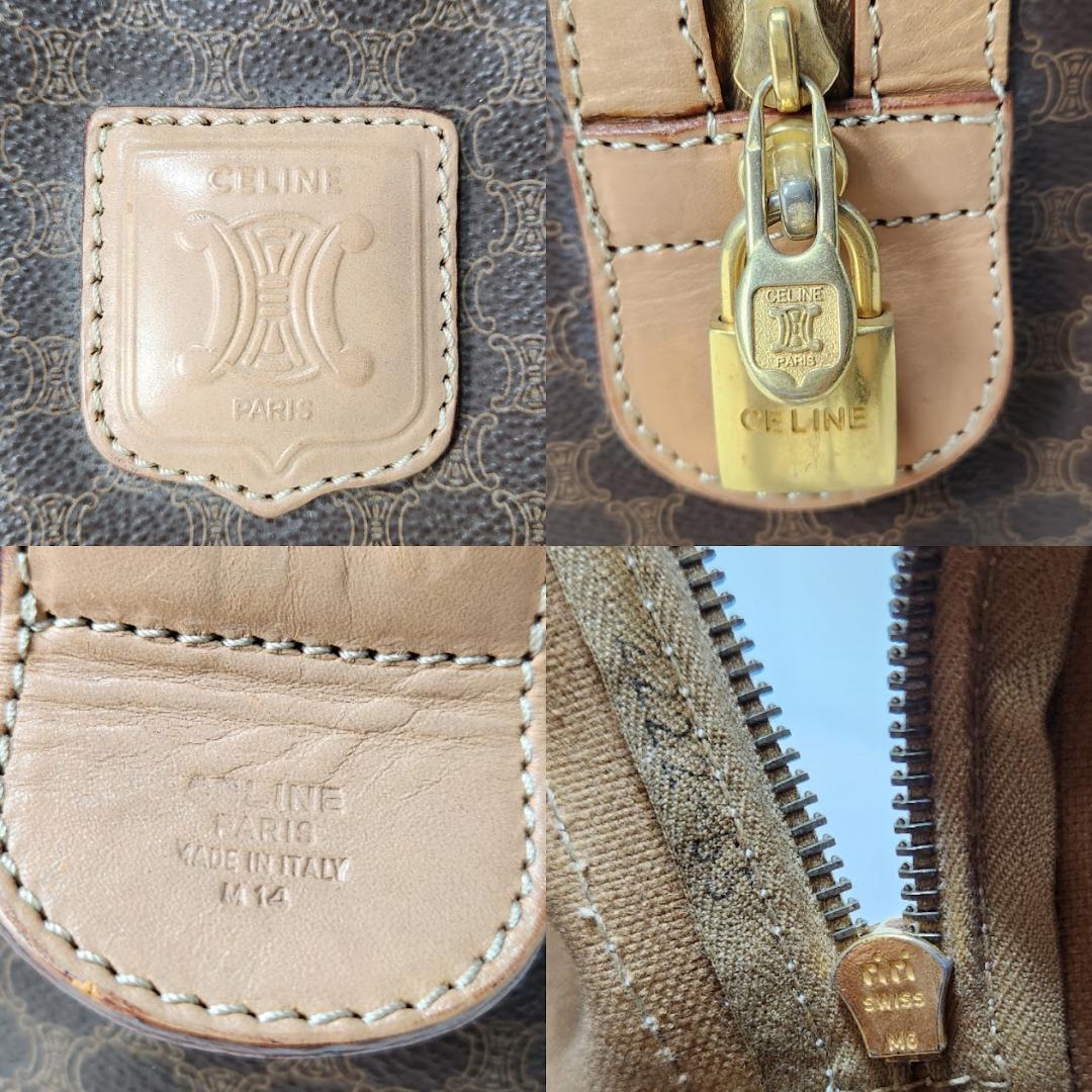 CELINE セリーヌ ボストンバッグ マカダム M14 旅行バッグ 大容量