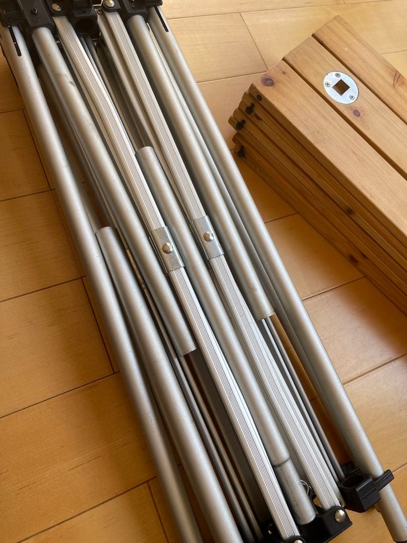 Coleman 折りたたみ木製テーブル ナチュラルウッドロールテーブル120廃盤