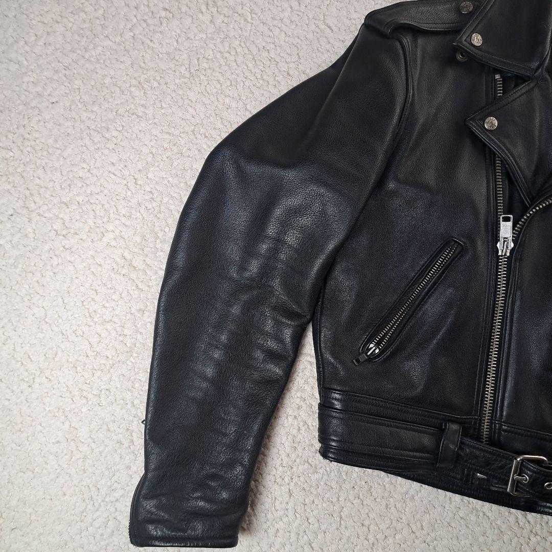 【極美品】 ダブルライダースジャケット 黒 Lサイズ