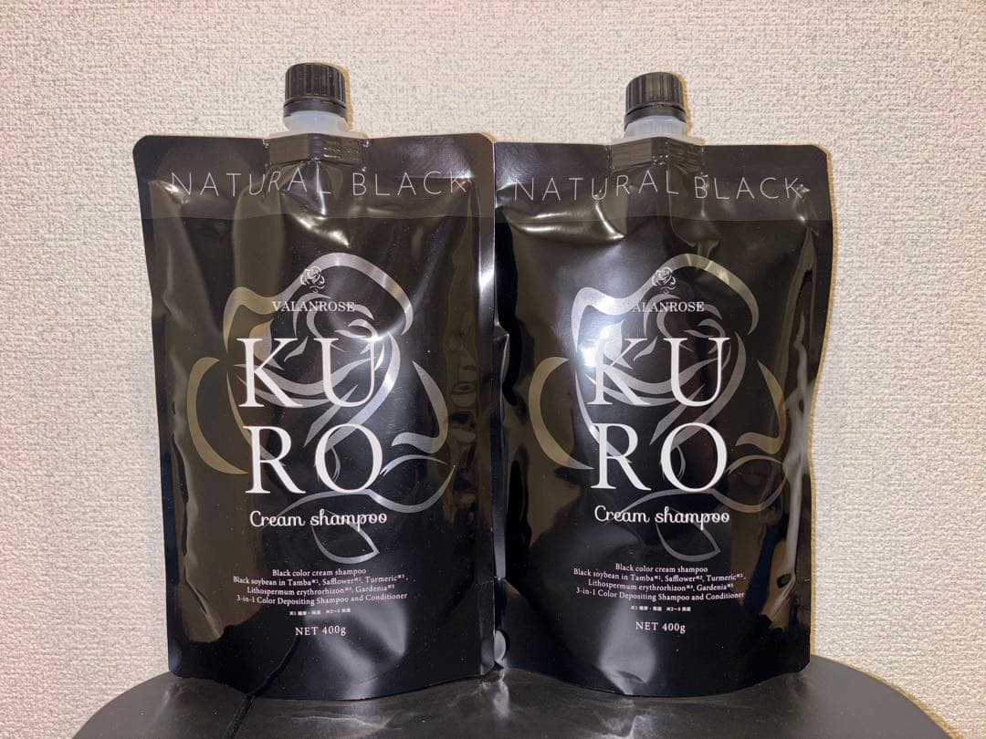 ⚪︎新品未使用VALANROSE　KUROクリームシャンプー　400g✕２個