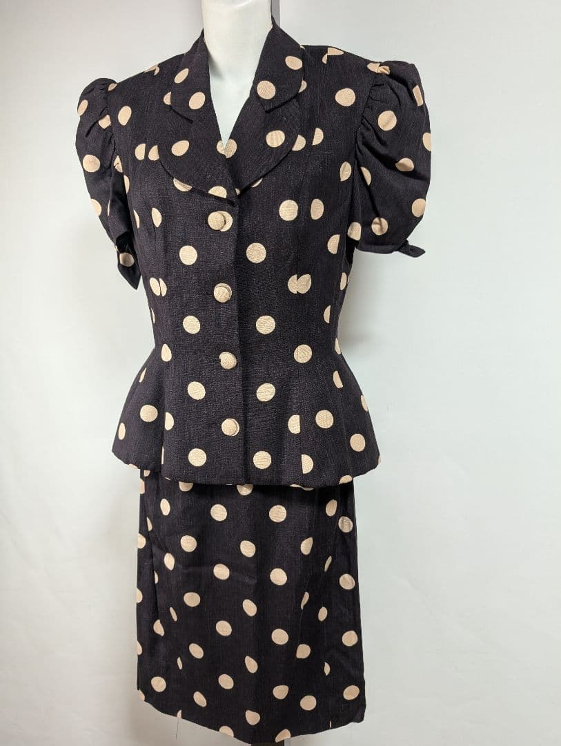 John Galliano ジョン・ガリアーノ とても可愛いドット柄スーツ