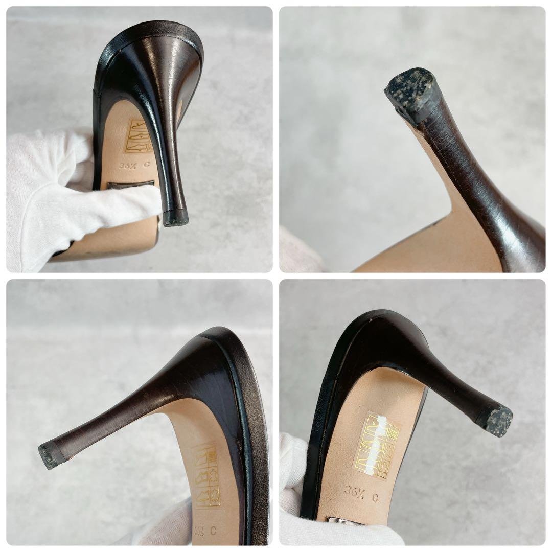 靴 Vintage Gucci Monogram Bow Mules 36 1/2