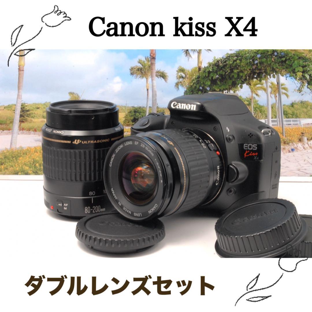 ✨大特価✨Canon kiss X4 ダブルレンズ 初心者向け 練習機にも◎