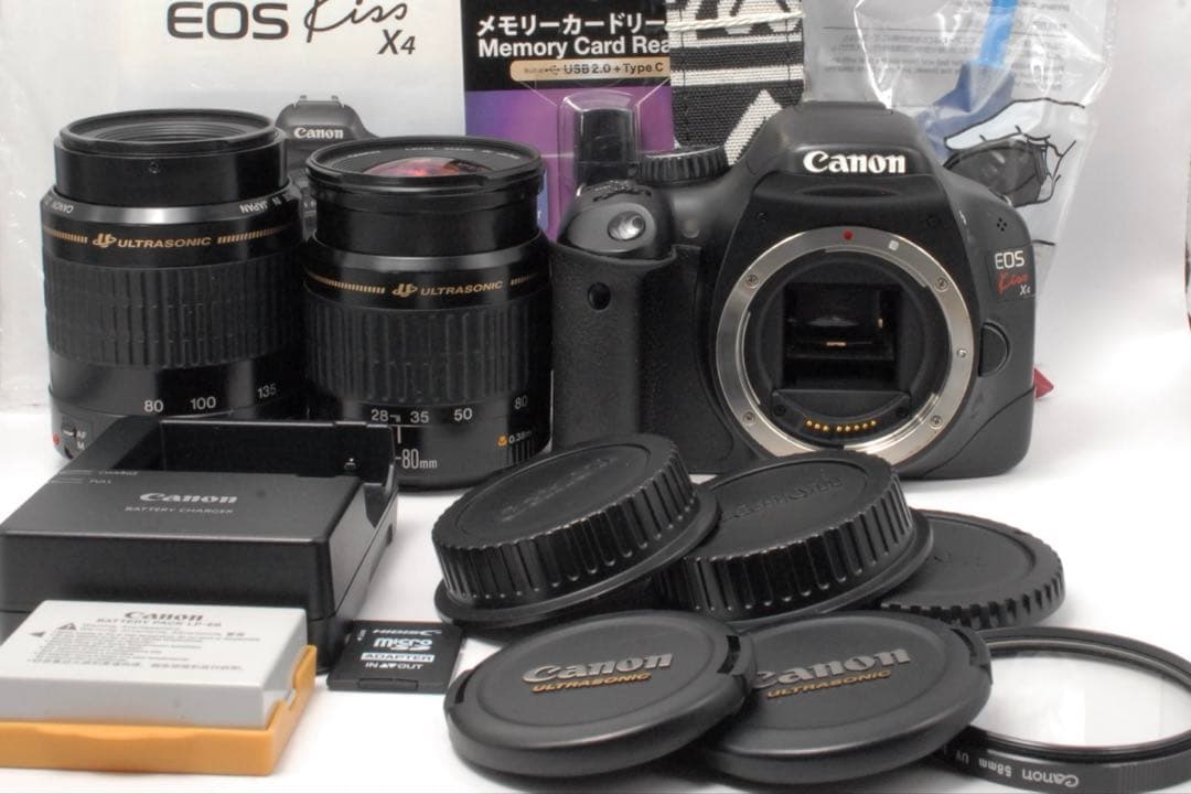 ✨大特価✨Canon kiss X4 ダブルレンズ 初心者向け 練習機にも◎
