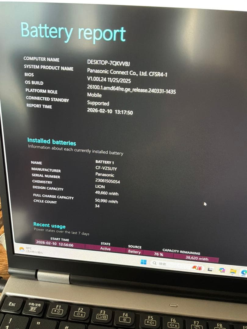 Panasonic Let’s note CF-SR4 1345U 16GB