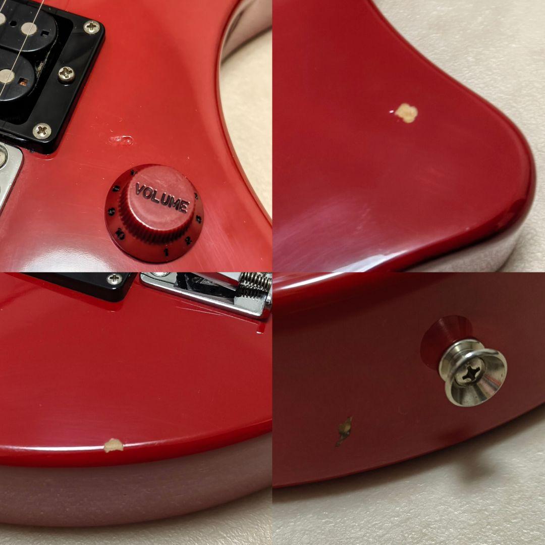 【美品】ZO-3 レッド アンプ内蔵ミニギター ヘッドフォン端子付