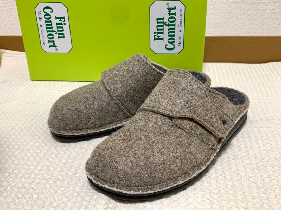 1足限り！ドイツ製レディースフィンコンフォート屋内外兼用中敷き付きサンダル5