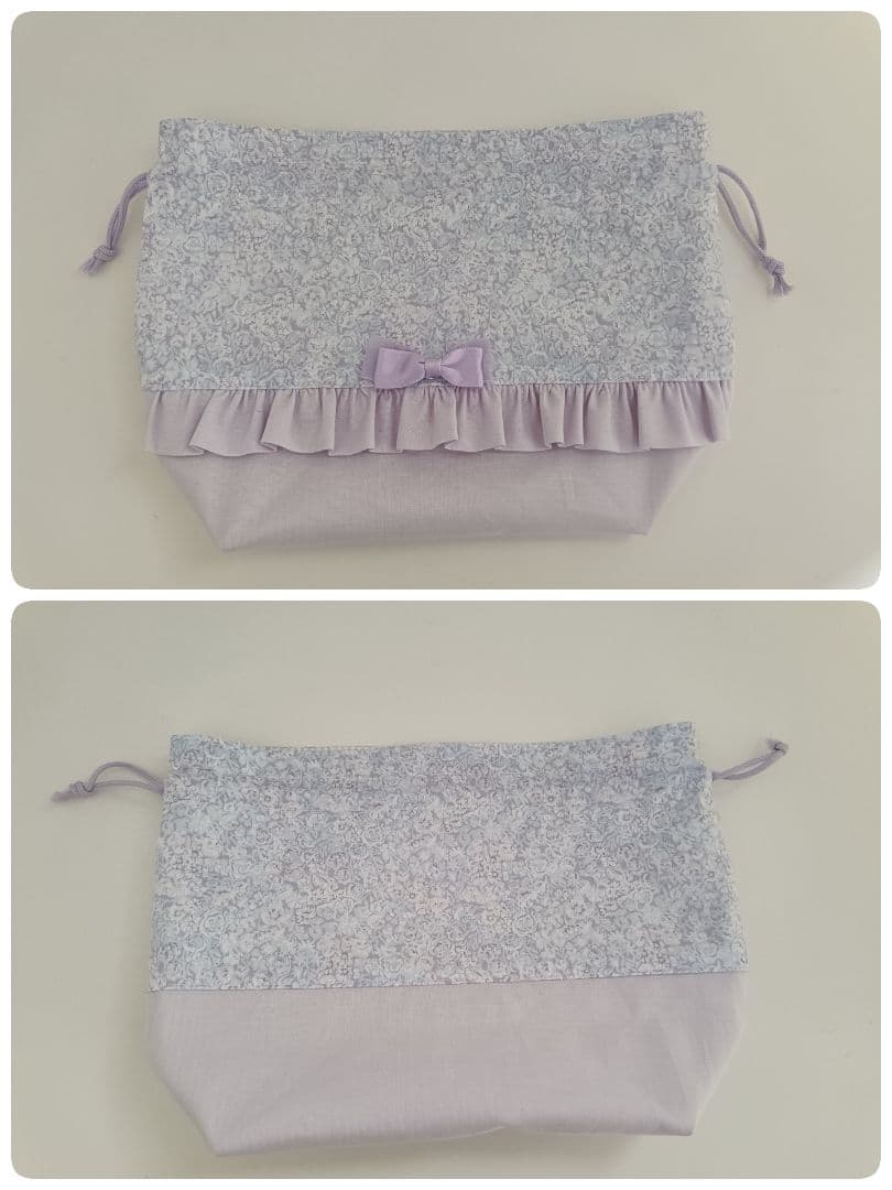 入園入学6点セット リバティチャイブ使用 フリル リボン ハンドメイド おまけ付