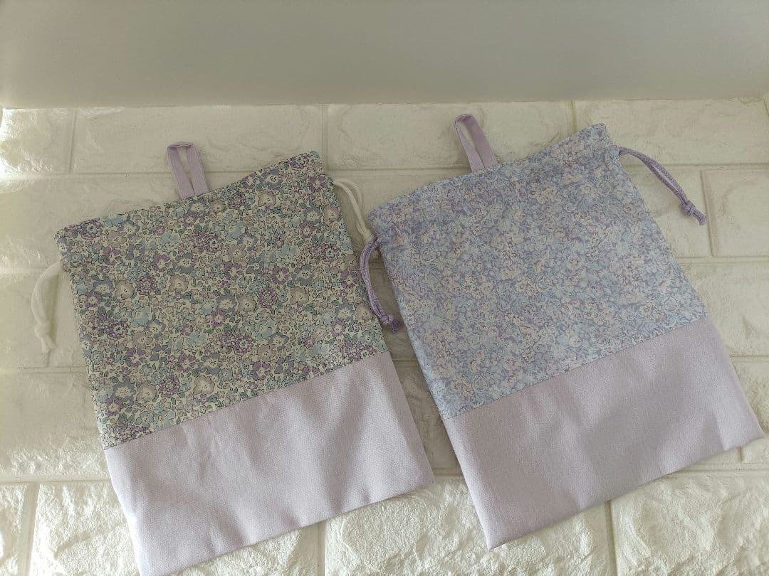 入園入学6点セット リバティチャイブ使用 フリル リボン ハンドメイド おまけ付