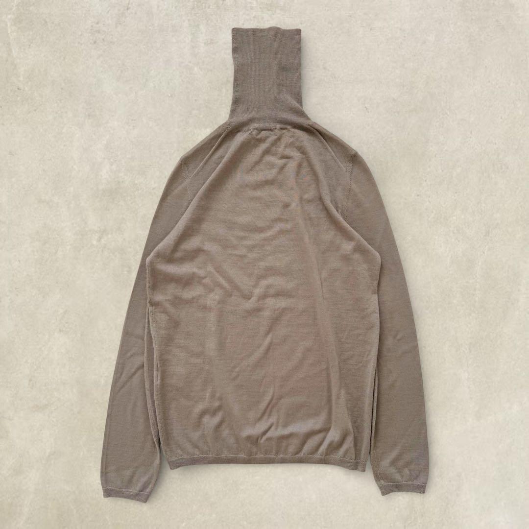 【美品✨】DRAWER カシミヤシルク タートルネック 薄手ニット サイズ2